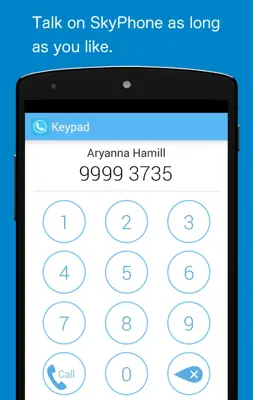 SkyPhone android App screenshot 1